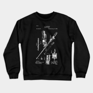 Fishing tackle patent 1884 / tackle blueprint Crewneck Sweatshirt